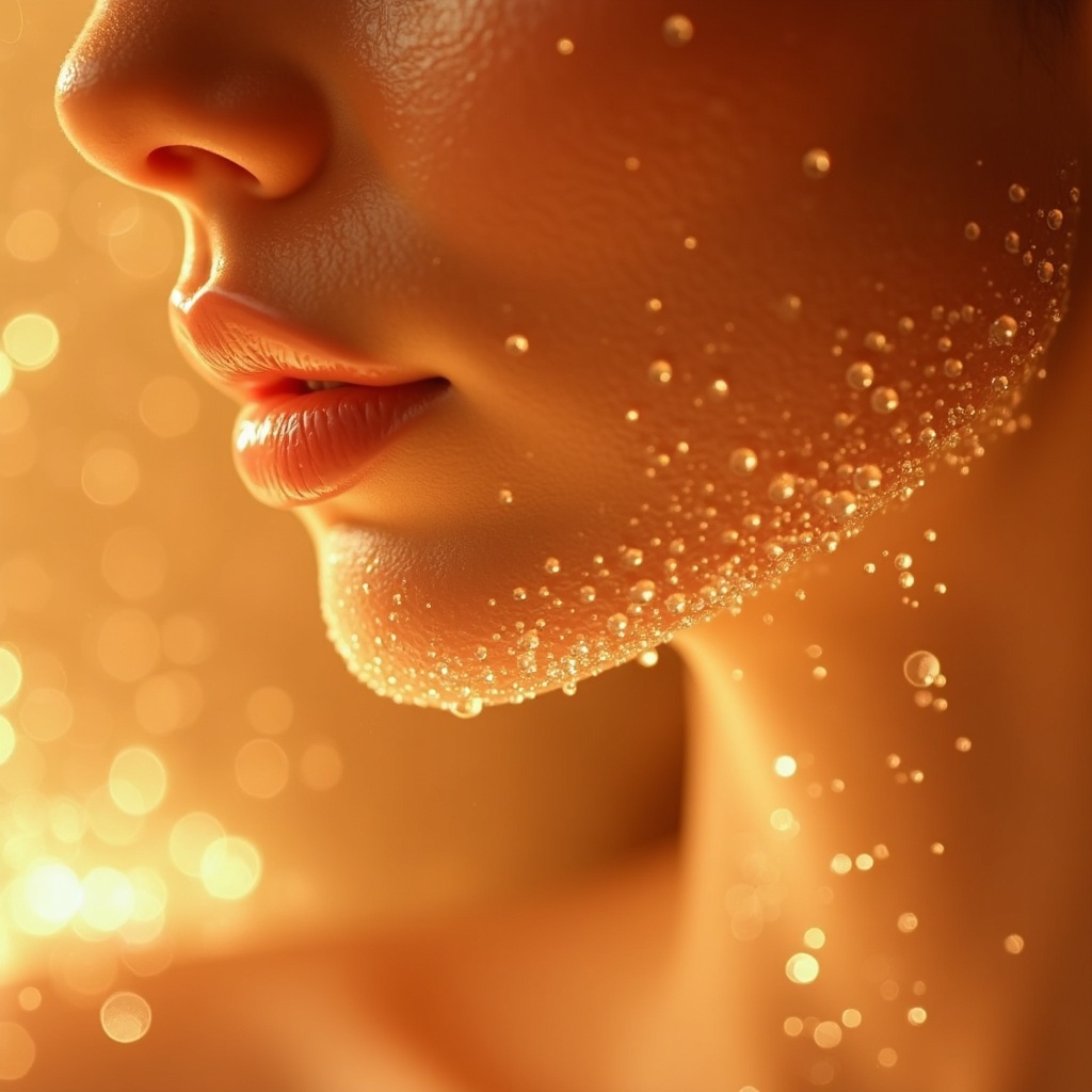 Luminous, glowing skin
